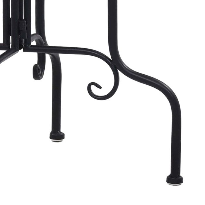 Table de bistro - vidaXL - Mosaïque céramique - Bois d'épicéa massif - 150 x 67 x 56 cm - Extérieur