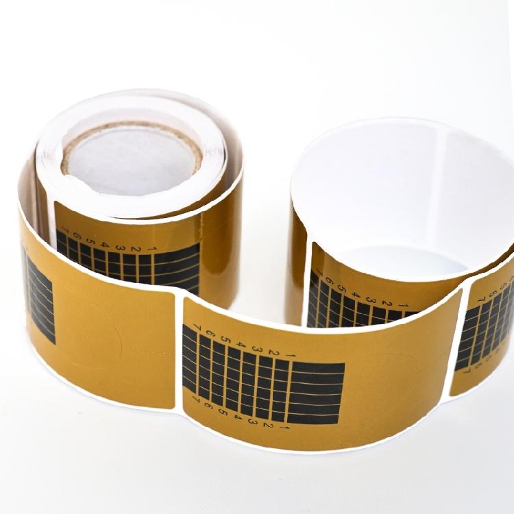 Stable Nail Extension Applicator Clear Rectangular Tool Coated Paper Material For Professional Salon Precisions