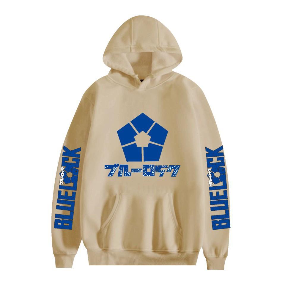 Felpa con cappuccio unisex BLUE LOCK Felpa con cappuccio con stampa anime Streetwear per coppie Uomini Donne