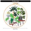 24TE 3 Sets Flower Embroidery Set with Instruction Cloth Pattern Thread Hoop Needle