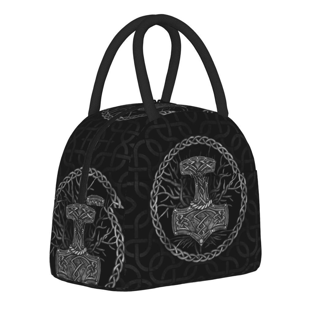 Tree of Life Insulated Lunch Bags Thermal Bag Reusable,Lunch Container Ragnar Lagertha Large Tote Lunch Box Food Handbags