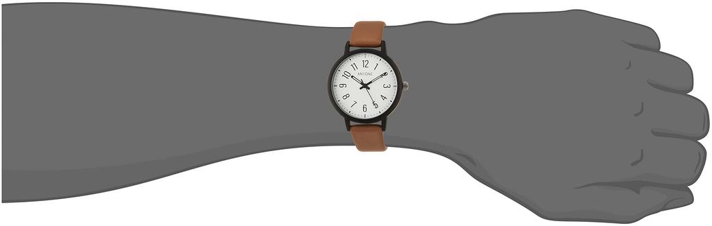 Watch Analog Any Leather Strap Brown [Fieldwork] Long-lasting YM034-3