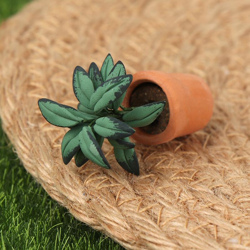 Dollhouse 1:12 Miniature Rose Tulip Hyacinths Sunflower Fruit Tree Potted Green Plant Flower Tree Plants Bonsai Model Home Decor