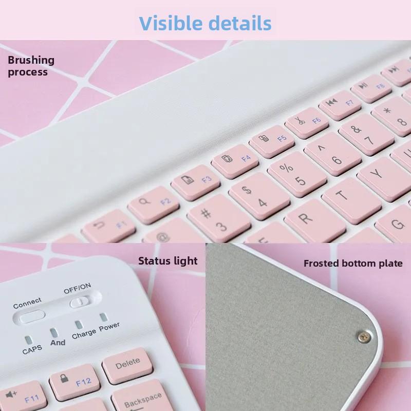 Bluetooth  Keyboard Mouse Set Compatible with Tablet Phone High Aesthetic Wireless Magic Control Rechargeable Silent