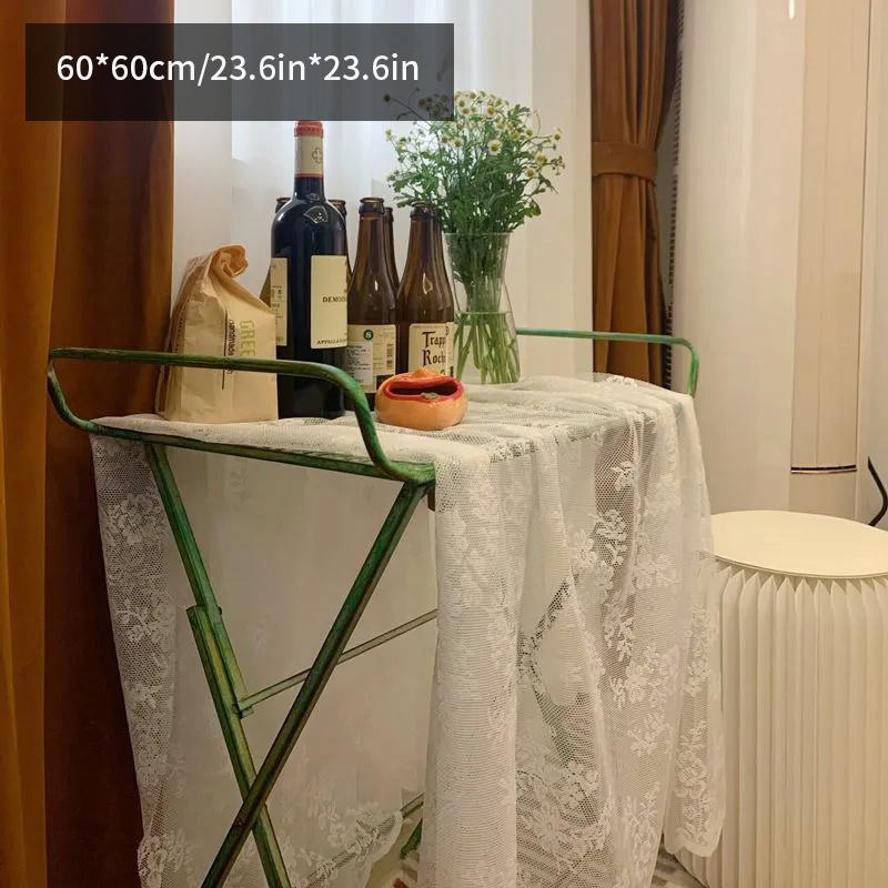 

Белая скатерть для стола, кружевная дорожка на стол, украшение стола и аксессуары, свадебное украшение, кухонная скатерть, домашний декор