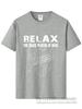 Electric Guitar Nevan Music Tshirt Relax The Bass Player Is Here 100% Cotton Fashionable Black T Shirt Summer Popular Tees
