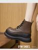 Fashion Women's autumn winter new thick soled simple comfortable versatile short boots daily leisure  wear-resistant women's shoes