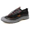 Summer New Men's Mesh Shoes Hollow Breathable Sandals Beach Shoes Men's Outdoor Camping Shoes Trend Casual Shoes Thick Sole
