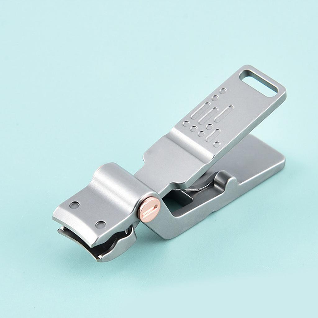 Portable Nail Clipper with Keychain Large Open Stainless Steel Nail Clipper for Fingernail Toenails