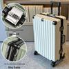 Large Capacity Silent Trolley Case with Combination Lock - Explosion-Proof Carry-On for College Students and Travel