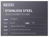 Slim Stainless Steel 13-Capacity Cigarette Case - Minimalist Design for Men