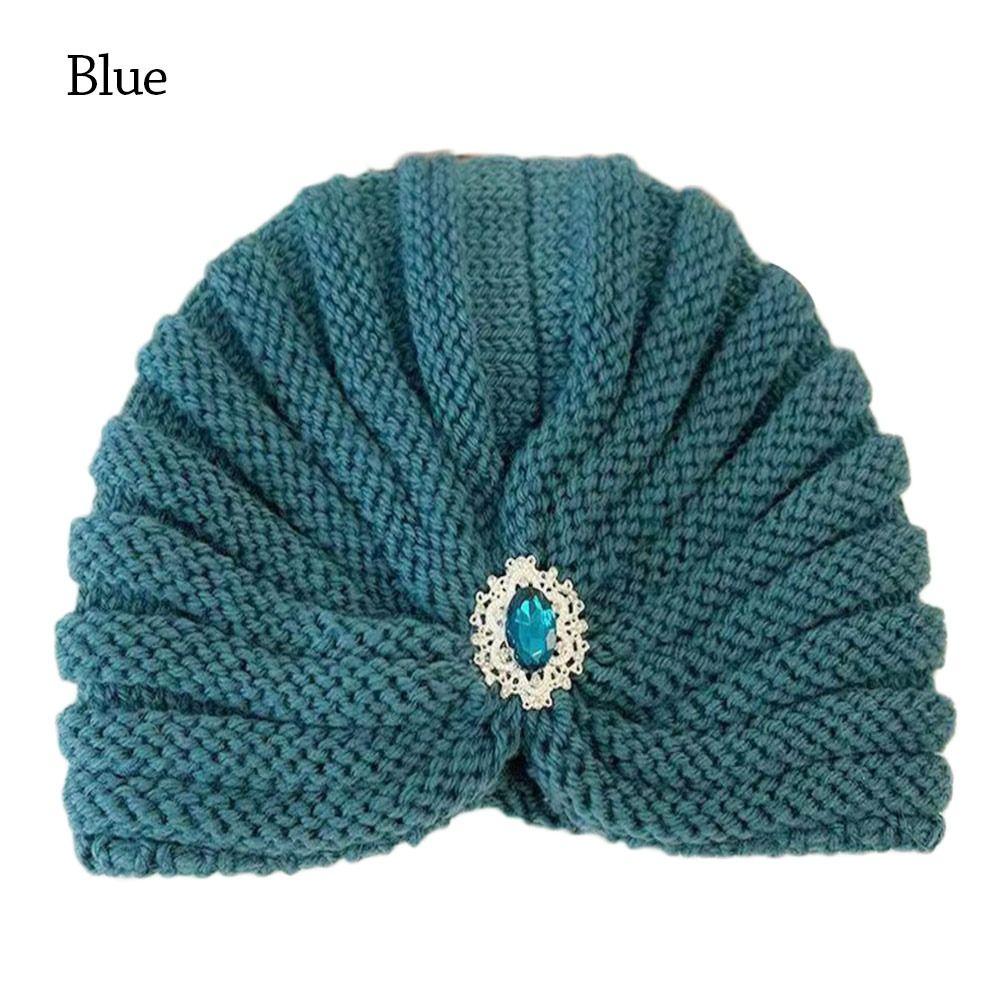 Winter Warm Hijab Caps Soft Turban Cap Fashion Knitted Hats for Women