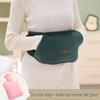 Portable High-Density PVC Hot Water Bag with Plush Cover - Explosion-Proof Winter Hand Warmer