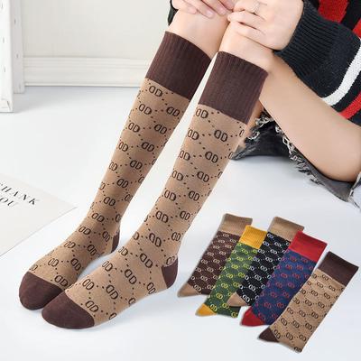 Medias Medianas Celebridad de Internet y hasta la Rodilla Calcetines Montón de Mujer Moda Versátil Calcetines de Pantorrilla Mujer