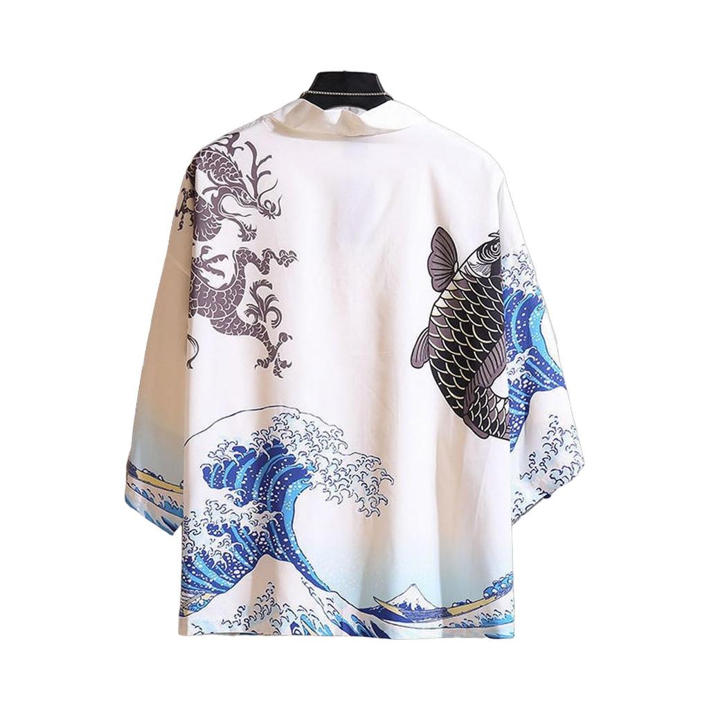Chaojibao Japanese Happi Kimono Festival Costume Cherry Blossom Sun Protection Unisex