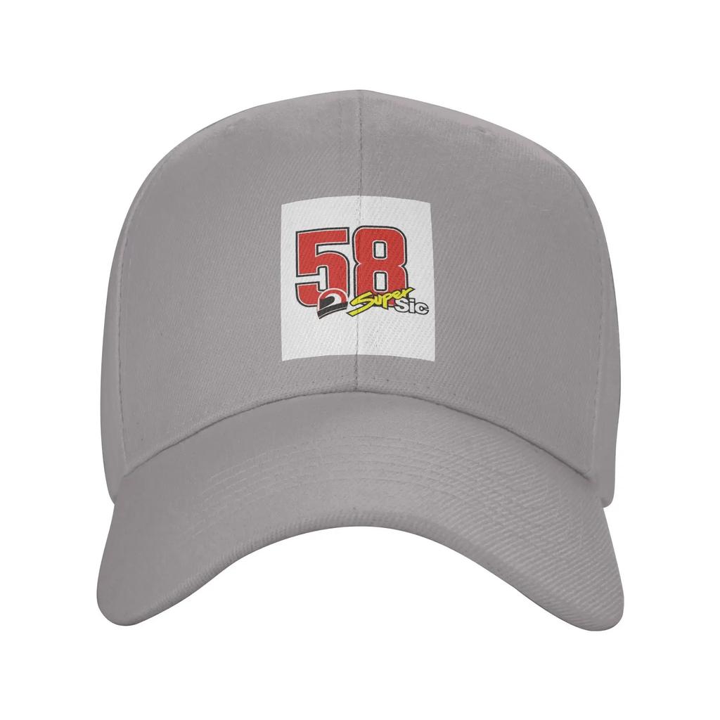 Unisex Baseball Hats Marco Simoncelli 58 Super Sic Outdoor Streetwear Summer Sports Baseball Caps Hip Hop Cap Casquette Hats