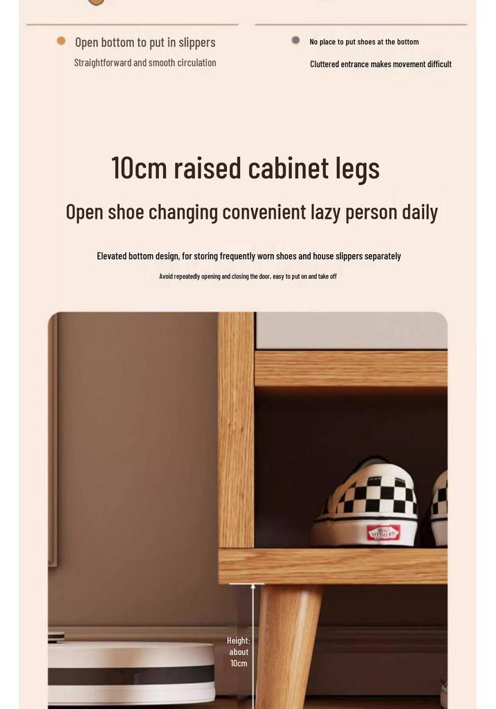 Multi-Layer Dustproof Shoe Cabinet for Entryway and Stairwell Storage