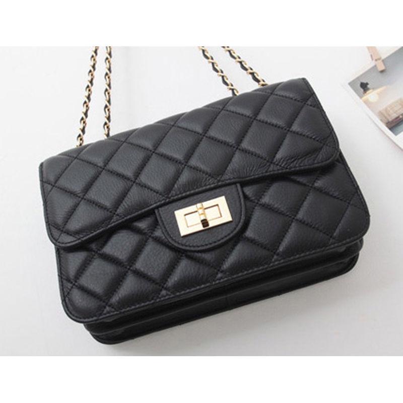 Trendy Hollow Chain Crossbody Bag With Lock Closure For Women