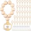 Cross-Border Wooden Bead Ritual Set with White Mesh Bag - Retro Communion Gift