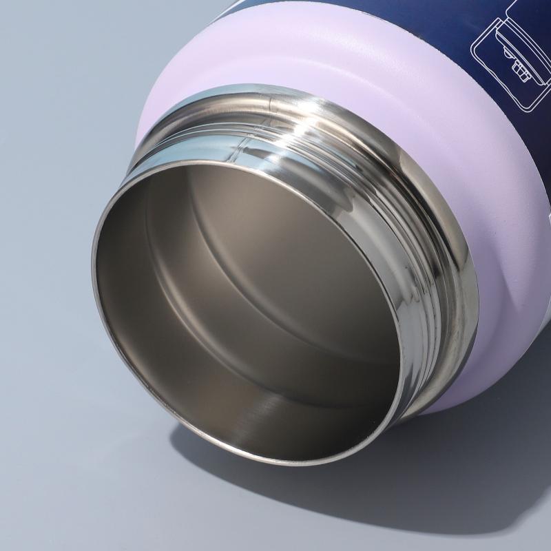 Stainless Steel Insulated Water Jug Food Grade Leak Proof Lid 24H Heat Cold Retention for Picnic Beach Trips