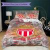 AS Monaco F Pattern Bedding,Quilt Set Quilt Cover Pillowcase Home Birthday Gift(1 * Duvet Cover + 2 * Pillowcase, Without Core)_lx