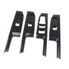Carbon Fiber Window Lift Switch Panel Cover Trim for 2019-2025 Chevy Silverado 1500/GMC Sierra 1500 for 2020-2025 Sierra/Silverado 2500 3500 HD