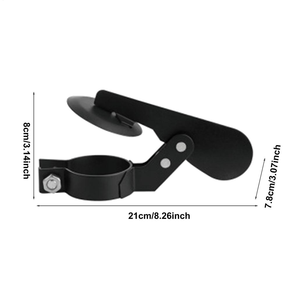 Tractor Exhaust Flapper Tractor Exhaust Weather Flap Multipurpose Carbon Steel Rain Flap Wear-Resistant Black Exhaust Cover