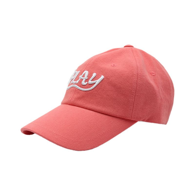 PLAYIAN Play Embroidery Point Ball Cap - PEACH