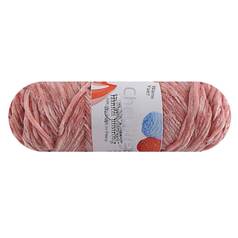 Chenille Gold Velvet Knit Scarf, Hat, Crochet Slippers, Doll Wool DIY Knitting Kit