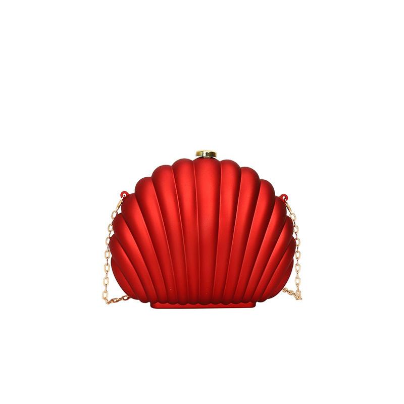Fashion Personality Creative Acrylic Scallop Women's Dinner Bag New Exquisite and Cute One Shoulder Crossbody Bag