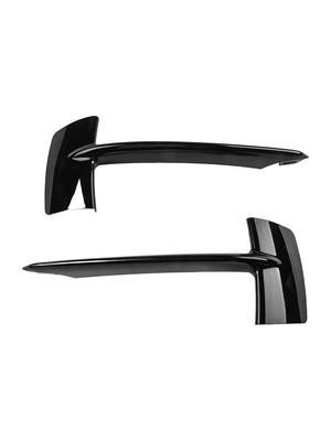 Para kratek zderzaka przedniego do BMW X5 F15 Stylowy czarny chrom 7325395