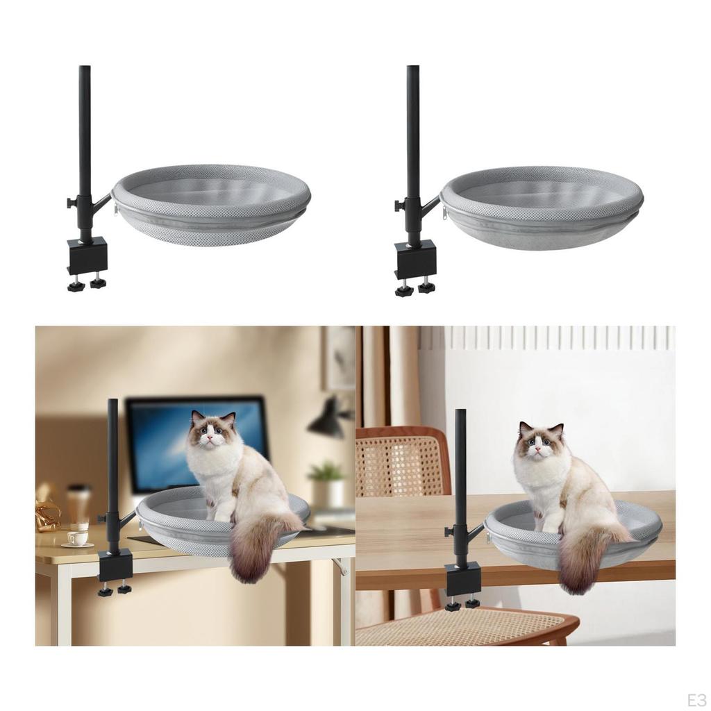 Katteseng for skrivebordsklemfeste Støtter opptil 60 lbs Hengekøye Abbor Nattbord