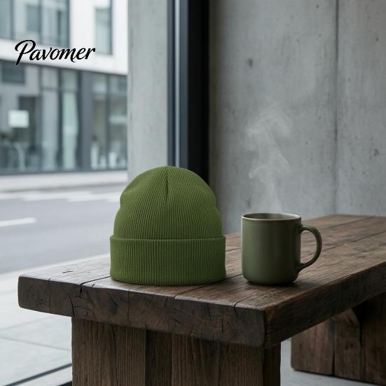 Windproof Knit Cap Knitted Winter Hat, Unisex Thick Thermal Skull Cap, Cozy Fashionable Daily Warm Hat for Men Women Outdoor Hiking Jogging