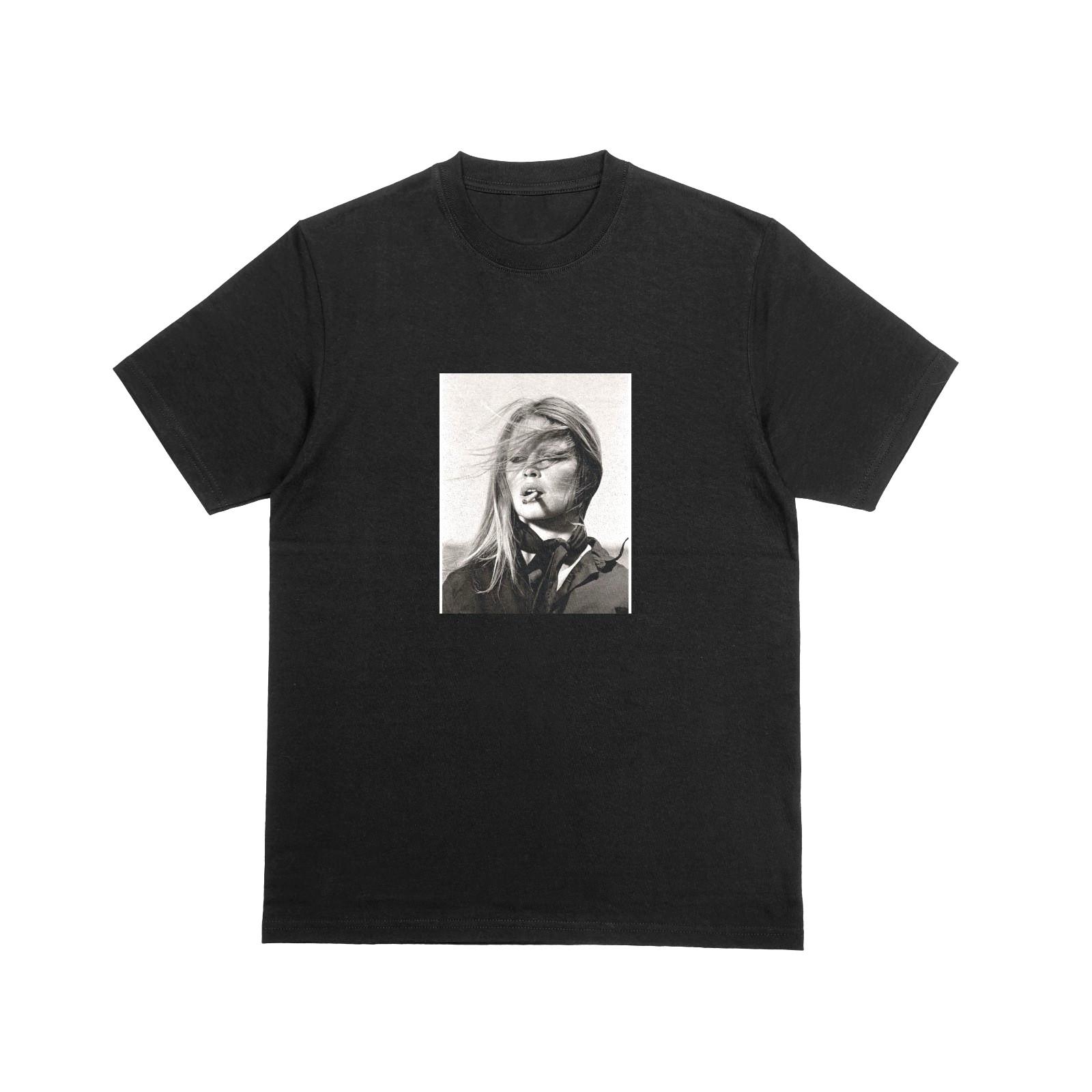 BRIGITTE BARDOT Tee French Actress Top Icon France Movie Films Tee 234 S разноцветный