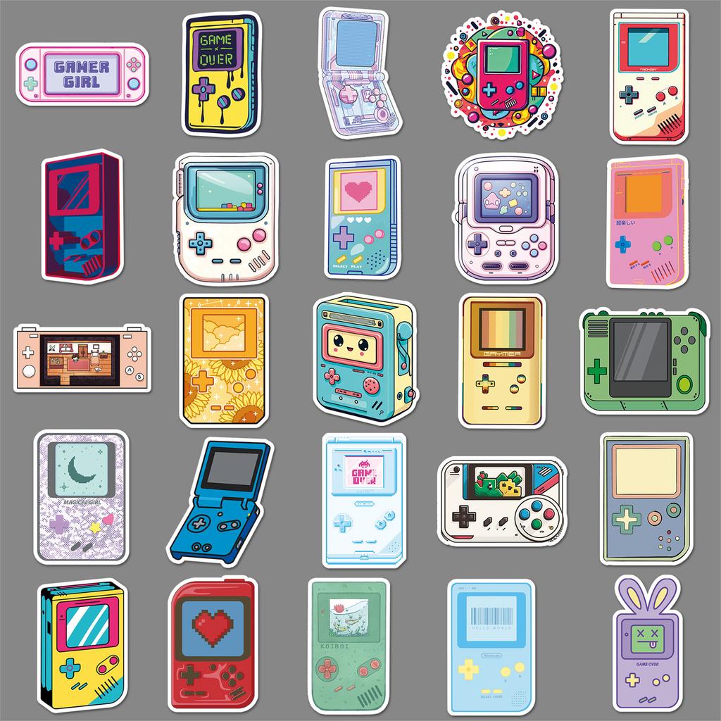 50 Cartoon Game Console Graffiti Stickers Personalized Creative Decorative Water Cup Suitcase Mobile Phone Stickers