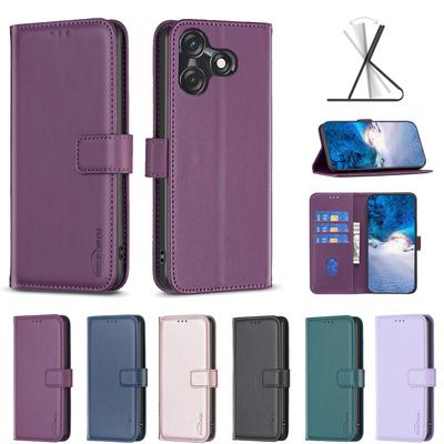 Solid Color Pattern PU Leather Card Slots Wallet Phone Case for Infinix Note 40 5G,GT 20 Pro,Note 40 Pro 4G,Note 40 Pro,Smart 8,Hot 40i,Hot 30...