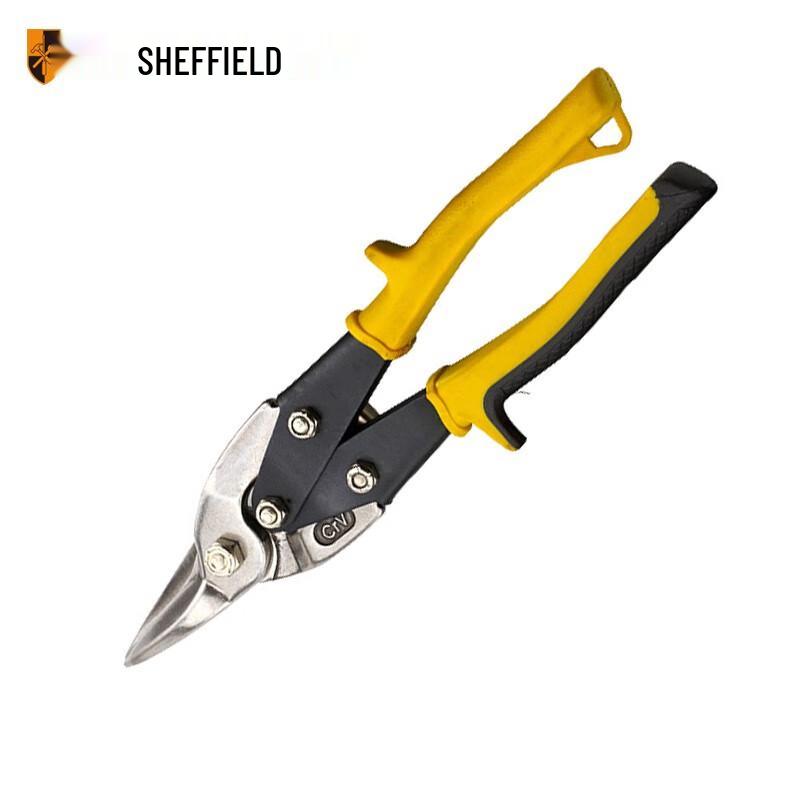 SHEFFIELD 10-inch Straight Cut Aviation Snips 10 inch