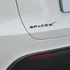 Car Sticker Tesla 1PCS ABS Car Emblem Space X Rear Badge Dceoration Stickers For Tesla Auto Trunk Exterior Styling Modification