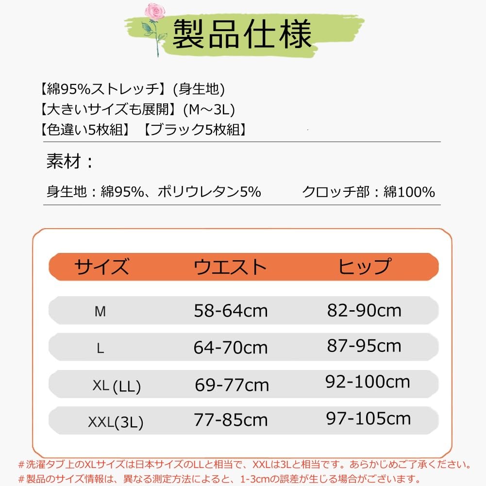 TDIOSN Cotton Deep Comfortable Leg Comfortable Plus Casual Size Women's Panties, Fit, Openings, Fit, Breathable, Breathable, Sizes, Butt-Lengthening