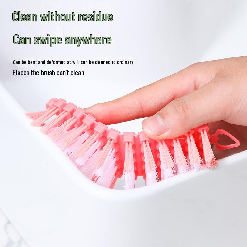 Flexible Soft Bristle Multi-Functional Cleaning Brush for Kitchen & Bathroom