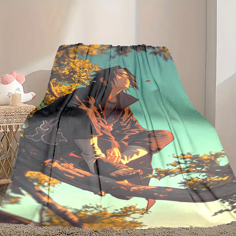1pc Digital Print Nap Blanket, naruto Blanket for Home Use, All Season Warmth, Christmas and Valentine's Day Gift Blanket