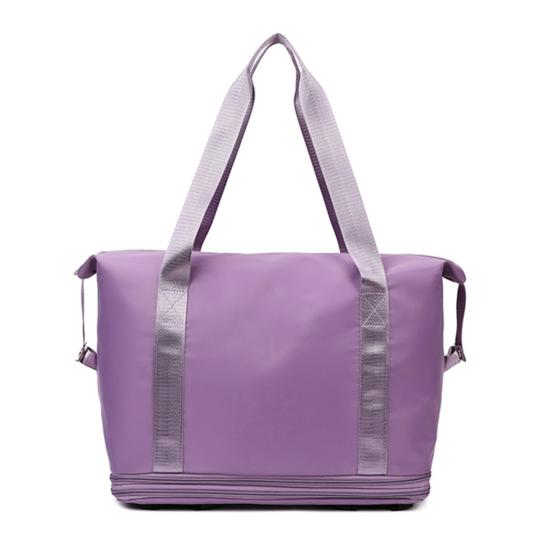 Expandable Rolling Duffle Bag with Wheels Foldable Travel Bag Large Capacity Double Layer Luggage Bag Large Weekend Bag Waterproof Suitcase