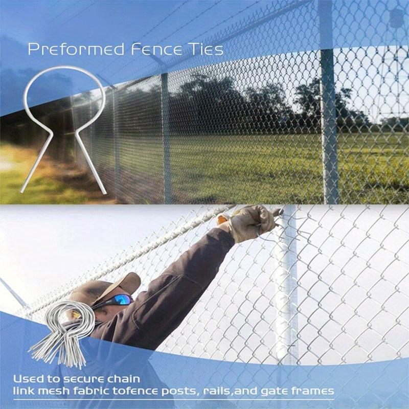 Metall-Drahtklemme Zaun-Kabelbinder Tragbare Zaunbefestigungsgurte für mehrere Zaunarten Langlebig