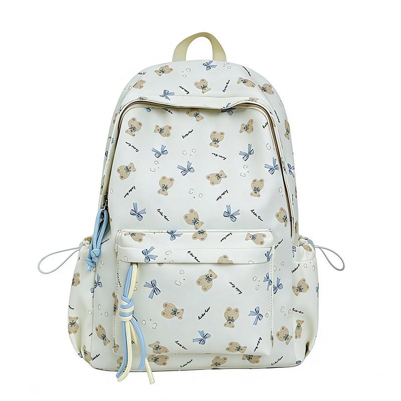 Schoolbag Korean girl style backpack 1011 summer floral small fresh lightweight large capacity schoolbag versatile casual backpack