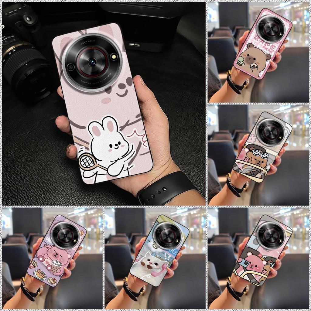 Dirt-resistant Cartoon Phone Case For ZTE Blade A75 5G/Nubia Focus 5G/Calf 5G Phone Pouch Soft case Fashion Design Cute