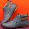 Women Winter Snow Boots Genuine Leather Ankle Spring Flat Shoes Woman Short Vintage Boots With Fur  For Women Boots
