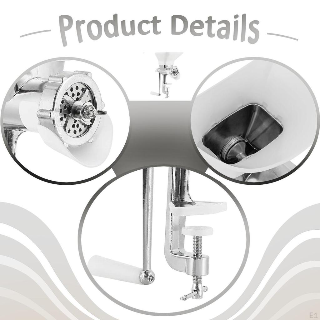 Manual Pet Food Kibble Machine Clip on Multifunctional Mill 4mm/5mm/6mm/7mm Plates for Dogs