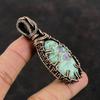 Ruby Fuchsite Pendant Copper Wire Wrapped Pendant Ruby Fuchsite Jewelry Handmade Pendant Gift For Her Gemstone Copper Jewelry Healing Stone