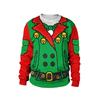 Retro Christmas Pattern Sweatshirts For Men Novelty Funny Ugly 3D Printed Pullover Women Hoodies Long Sleeves Round Neck Tops
