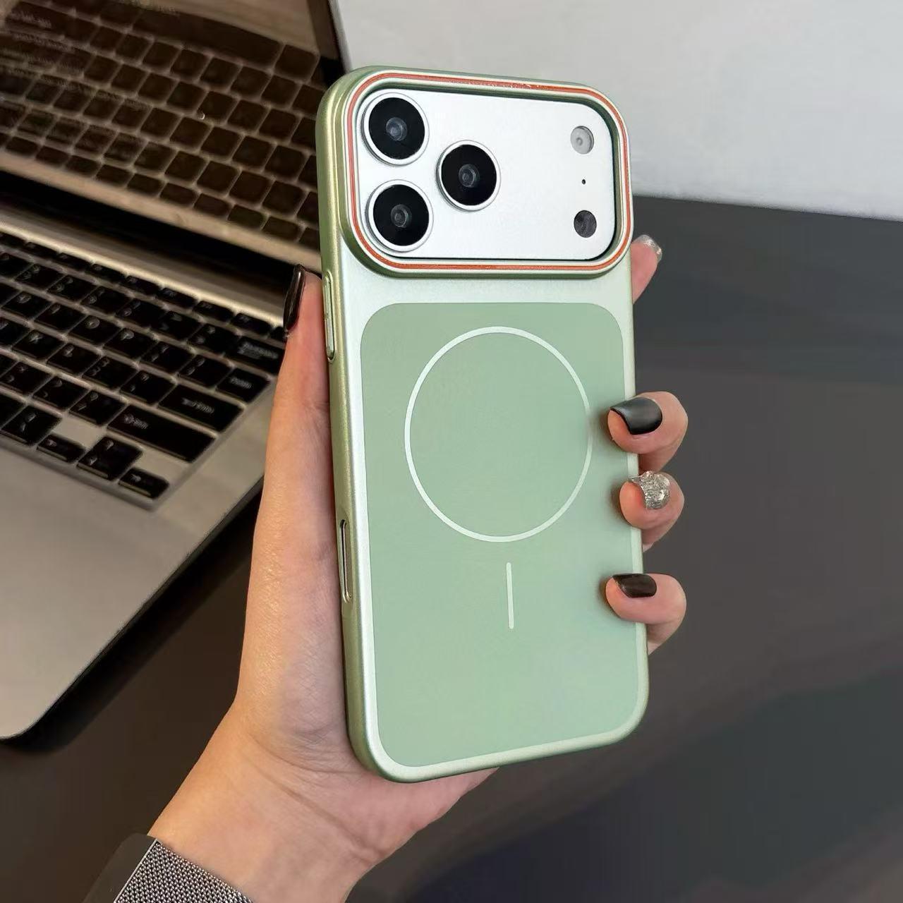 Apple 17ProMax Magnetic Case: Frosted Original Feel, Anti-drop, Simple Design for iPhone 16 13 Pro Max